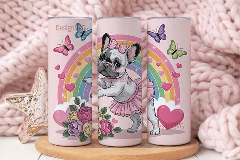 BalleTHSP Frenchie 20oz Tumbler Wrap Sublimation DesignSVG 