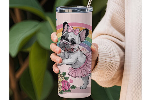 BalleTHSP Frenchie 20oz Tumbler Wrap Sublimation DesignSVG 