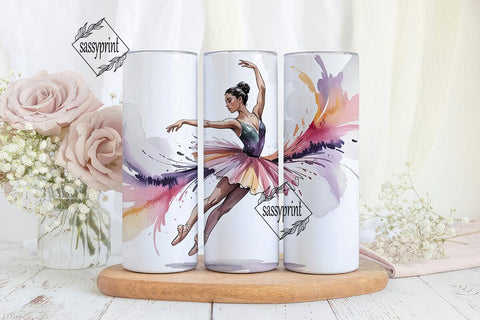 BalleTHSP Watercolor 20oz Tumbler Wrap Sublimation sassyprint 