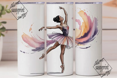 BalleTHSP Watercolor 20oz Tumbler Wrap Sublimation sassyprint 