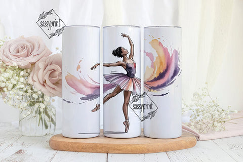 BalleTHSP Watercolor 20oz Tumbler Wrap Sublimation sassyprint 