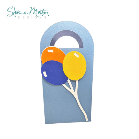 Balloon Gift Bag for Birthday Party Favors and Festive Treat Boxes SVG Sharia Morton Designs 