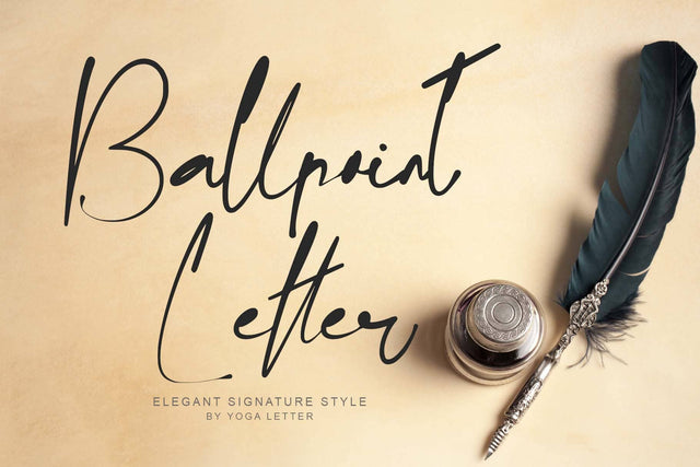 Ballpoint Letter Font Prasetya Letter 