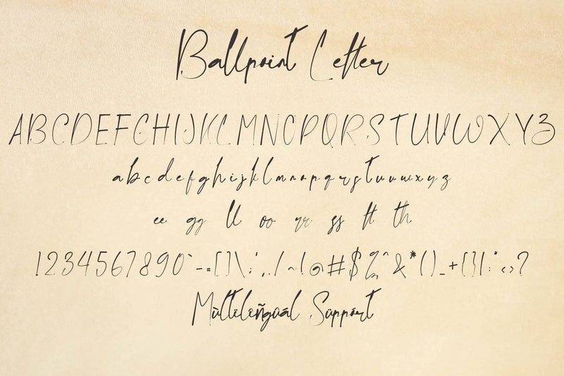 Ballpoint Letter - So Fontsy