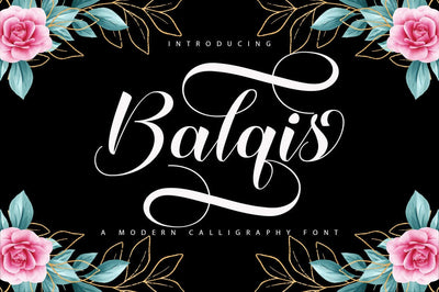 Balquis Script Font Font So Fontsy Design Shop 