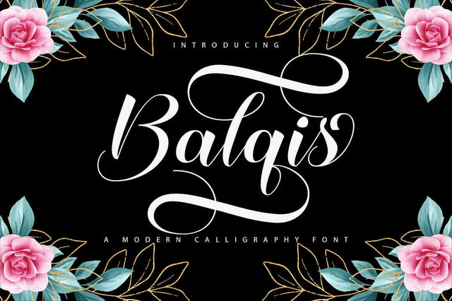 Balquis Script Font Font So Fontsy Design Shop 