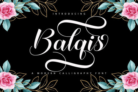 Balquis Script Font Font So Fontsy Design Shop 