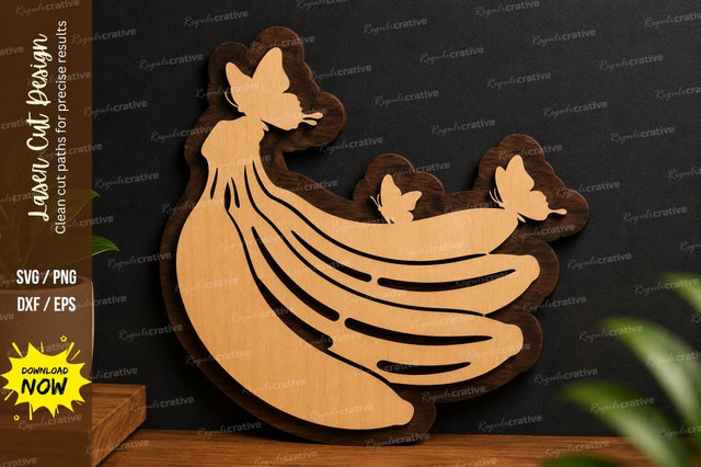 Banana Fruit Design laser cut svg File SVG Regulrcrative 