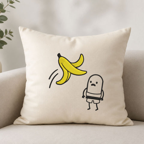 Banana Peel Funny Machine Embroidery Design – Slipping Cartoon Humor Embroidery File Embroidery/Applique DESIGNS PatternFeed8 