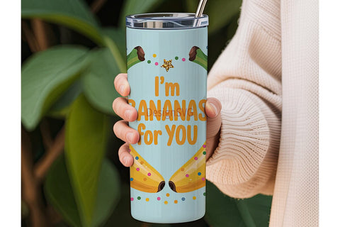 Bananas For You Tumbler Wrap Sublimation DesignSVG 