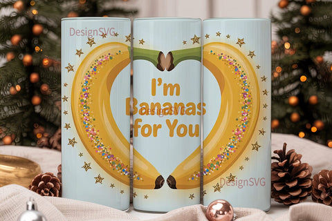 Bananas For You Tumbler Wrap Sublimation DesignSVG 