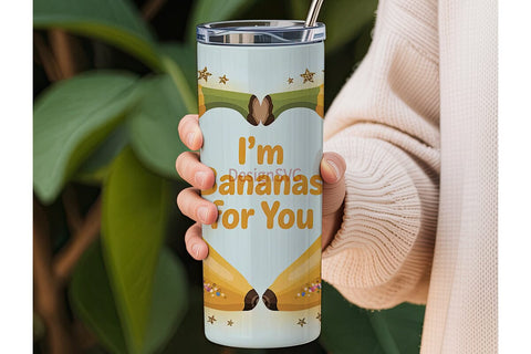 Bananas For You Tumbler Wrap Sublimation DesignSVG 