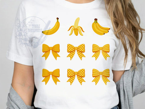 Bananas Retro T-Shirt PNG, Bold Pattern, Retro Style, Vibrant Colors, Sublimation PNG, Statement Shirt, Fun Design Sublimation ToriDesigns 