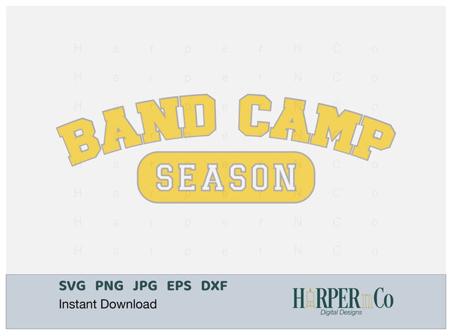 Band Camp Season Laser SVG EPS Cut File SVG HarperNCo 