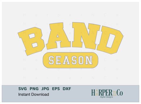 Band Season Laser SVG EPS Cut File SVG HarperNCo 