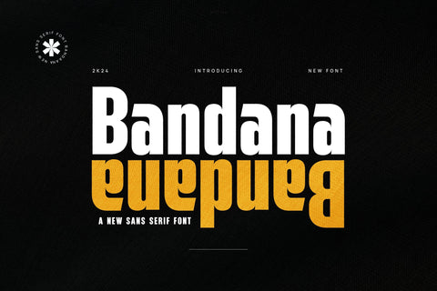 Bandana - Modern Sans Serif Font Font studioalmeera 