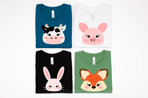 Bandanna Animal Face SVG Set SVG Risa Rocks It 