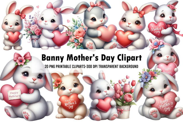 Banny Mother's Day Clipart Sublimation Rupkotha 