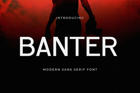 Banter - Modern Sans Serif Font Font studioalmeera 