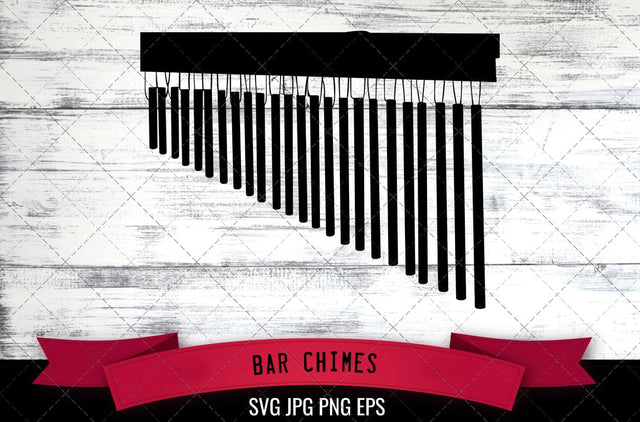 Bar Chimes SVG, Musical Instrument SVG SVG Loveleen Kaur 