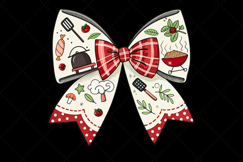 Barbecue Grill Coquette Bow Clipart, barbecue grill bow, coquette bow clipart, cookout theme bow, grill design art, digital bow design, summer barbecue bow, outdoor bow art, barbecue design clipart Sublimation FloridPrintables 