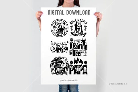 Barbecue SVG Bundle 20 designs | BBQ svg bundle | Dad Bbq SVG TonisArtStudio 