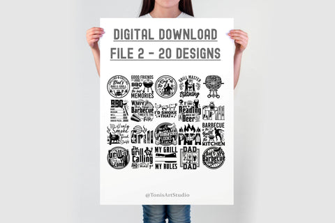 Barbecue SVG Bundle 80 designs | BBQ svg bundle | Dad Bbq SVG TonisArtStudio 
