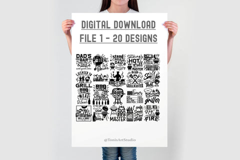 Barbecue SVG Bundle 80 designs | BBQ svg bundle | Dad Bbq SVG TonisArtStudio 
