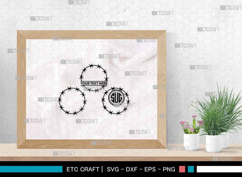 Barbed Wire SVG Cut Files, Barbed Wire Silhouette, Wire Svg, Border Wire Svg, Square Barbed Wire Svg, Barbwire Svg, Barbed Wire Bundle SVG ETC Craft 