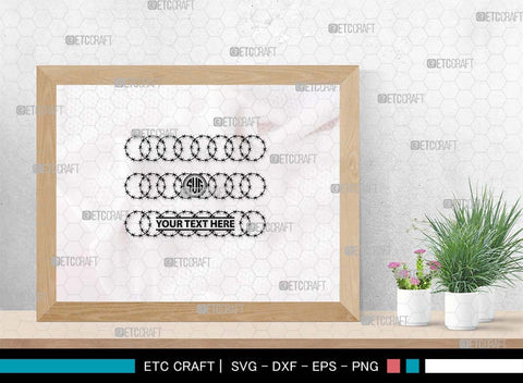 Barbed Wire SVG Cut Files, Barbed Wire Silhouette, Wire Svg, Border Wire Svg, Square Barbed Wire Svg, Barbwire Svg, Barbed Wire Bundle SVG ETC Craft 