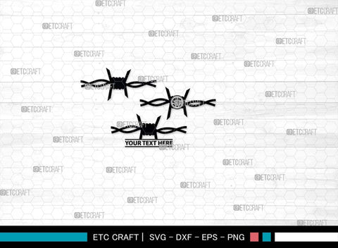 Barbed Wire SVG Cut Files, Barbed Wire Silhouette, Wire Svg, Border Wire Svg, Square Barbed Wire Svg, Barbwire Svg, Barbed Wire Bundle SVG ETC Craft 