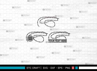 Barbed Wire SVG Cut Files, Barbed Wire Silhouette, Wire Svg, Border Wire Svg, Square Barbed Wire Svg, Barbwire Svg, Barbed Wire Bundle SVG ETC Craft 