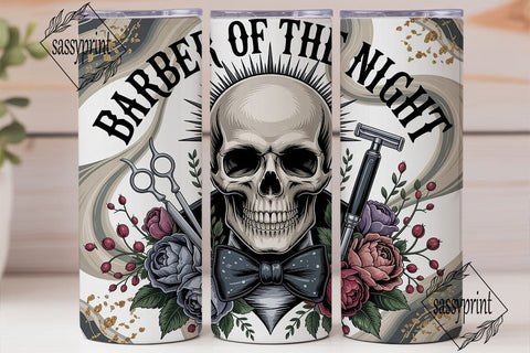 Barber of the Night 20oz Tumbler Wrap Sublimation sassyprint 