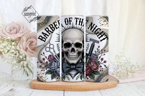 Barber of the Night 20oz Tumbler Wrap Sublimation sassyprint 