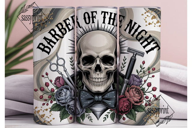 Barber of the Night 20oz Tumbler Wrap Sublimation sassyprint 