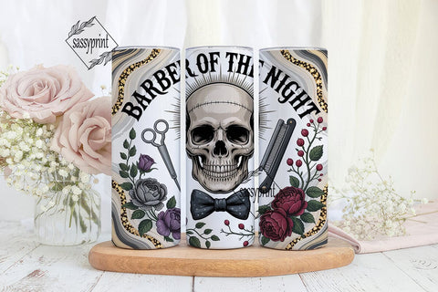 Barber of the Night 20oz Tumbler Wrap Sublimation sassyprint 