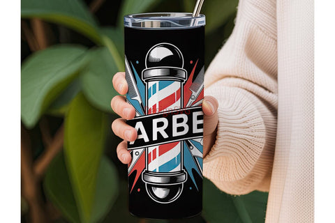 Barber Shop 20oz Tumbler Wrap Sublimation DesignSVG 