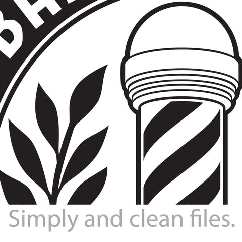 Barber Shop Sign SVG TribaliumArtSF 
