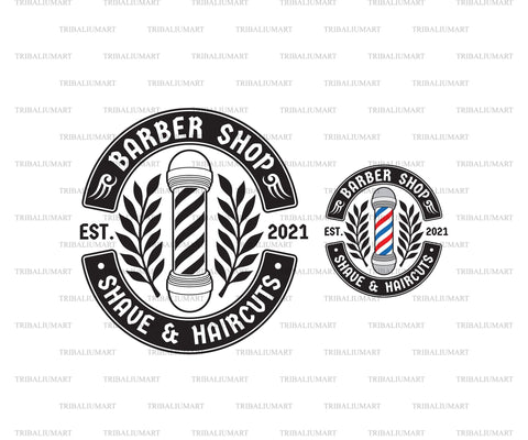 Barber Shop Sign SVG TribaliumArtSF 