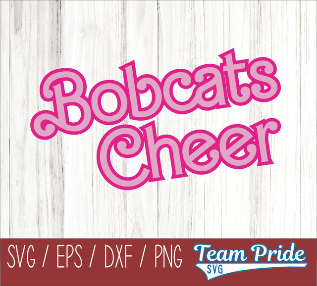 Barbi Bobcats Cheer SVG Digital Download Printable - SVG, EPS, DXF, PNG SVG Team Pride SVG 