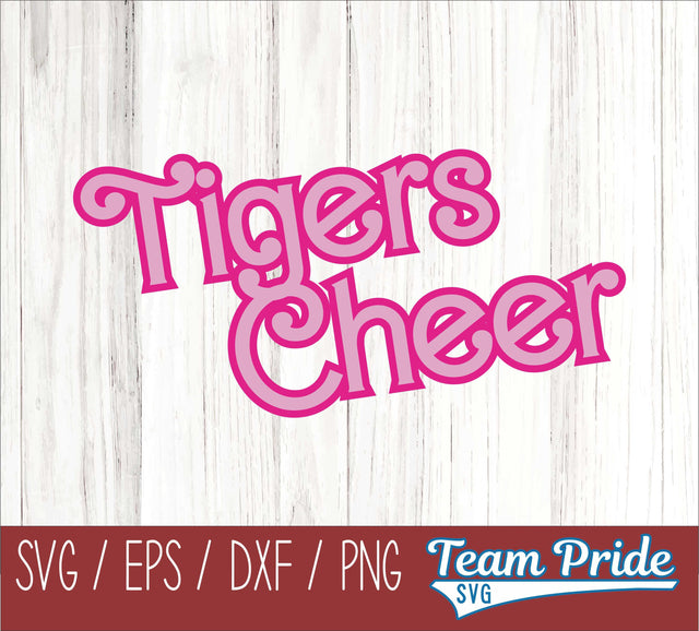 Barbi Tigers Cheer SVG Digital Download Printable - SVG, EPS, DXF, PNG SVG Team Pride SVG 