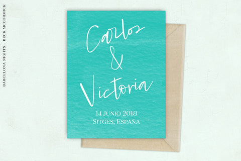 Barcelona Nights Signature Script Font Beck McCormick 