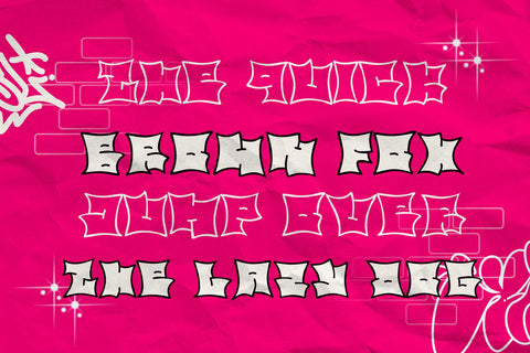 Bare Cube - Bulky Graffiti Style Font Font Mozzatype 