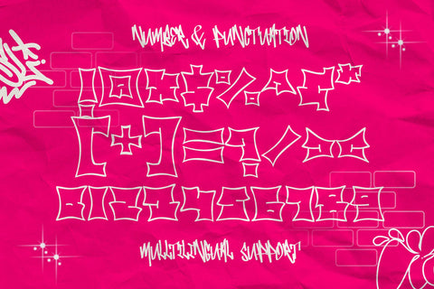 Bare Cube - Bulky Graffiti Style Font Font Mozzatype 