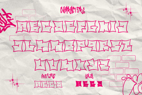 Bare Cube - Bulky Graffiti Style Font Font Mozzatype 