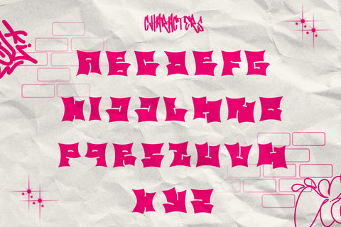 Bare Cube - Bulky Graffiti Style Font Font Mozzatype 