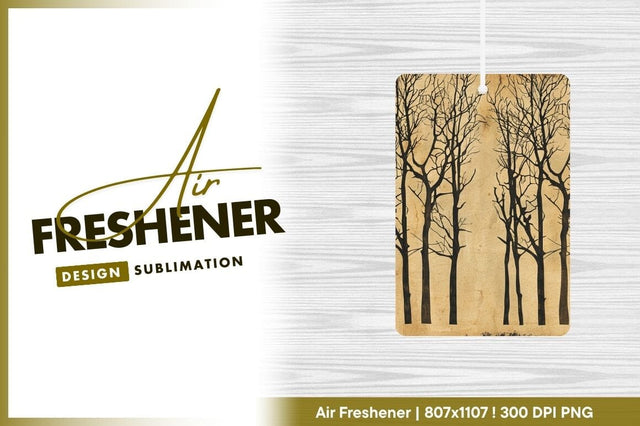 Bare trees on vintage texture background Sublimation Regulrcrative 