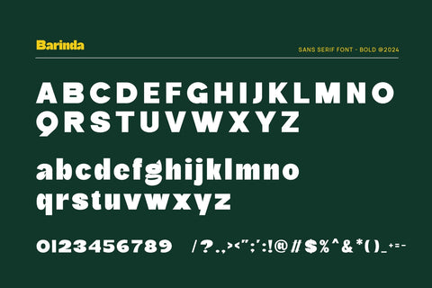 Barinda - Modern Display Sans Serif Font studioalmeera 