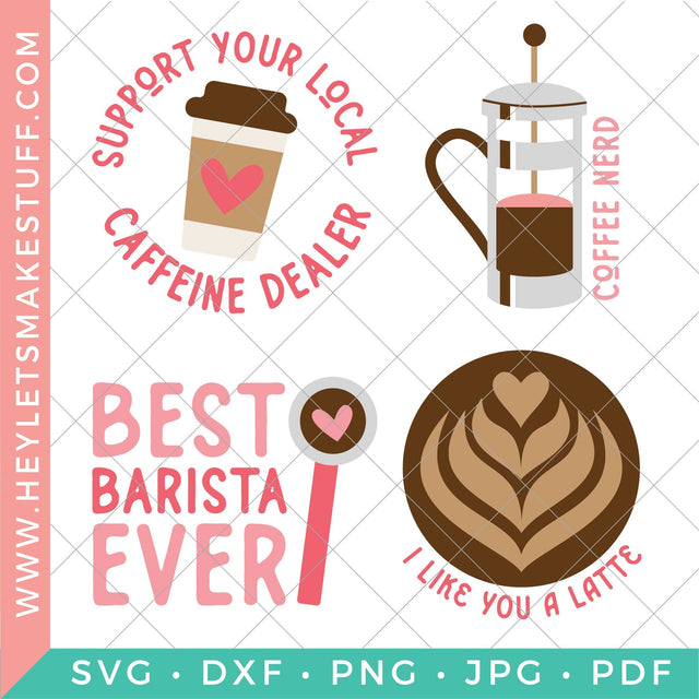 Barista Bundle SVG Hey Let's Make Stuff 