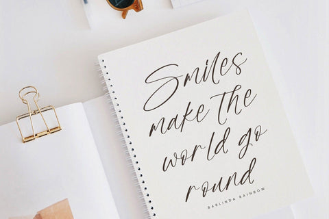 Barlinda Rainbow - Modern Script Font Font Letterena Studios 